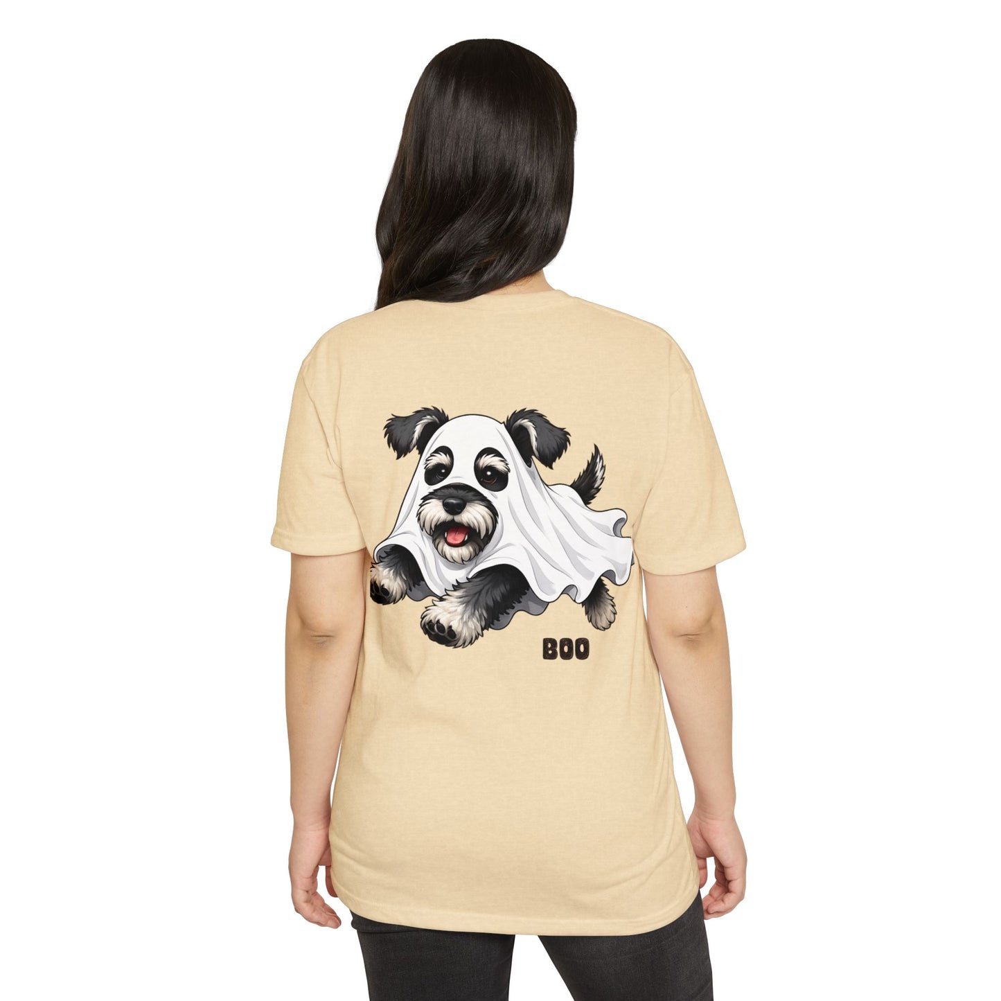 Cute Ghost Puppy T-Shirt — "Boo" Halloween Dog Tee