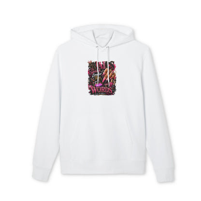Hoodie — "Nails Speak Louder Than Words" Graphic Pullover