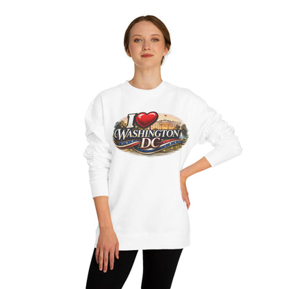 Washington DC "I  Washington DC" Sweatshirt - Tourist Souvenir Crewneck
