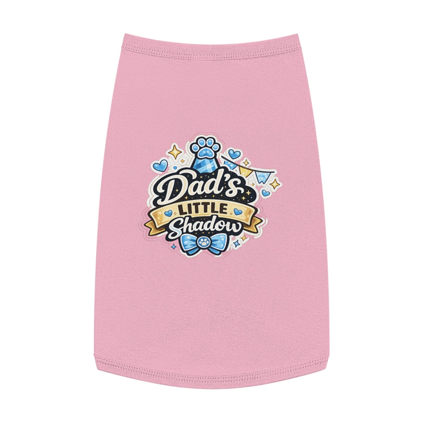 Pet Tank Top - "Dad's Little Shadow" Cute Dog Shirt for Father’s Day & Pet Lovers