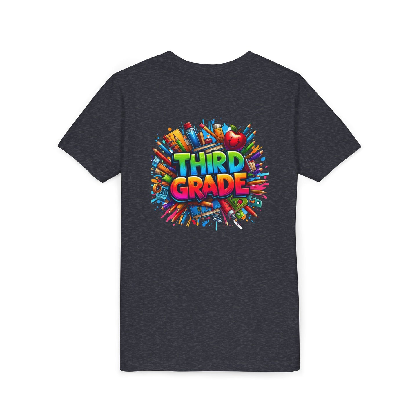 Third Grade Kids' T-Shirt – Colorful School Supplies Back-to-School Tee