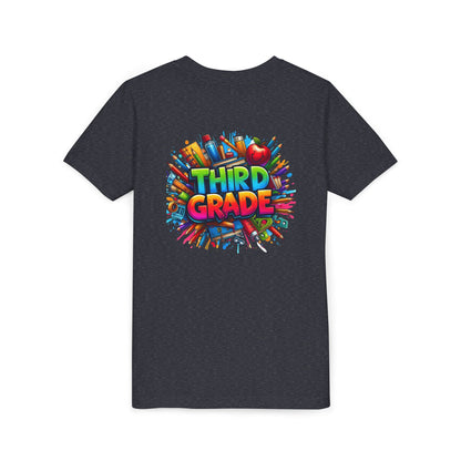 Third Grade Kids' T-Shirt – Colorful School Supplies Back-to-School Tee