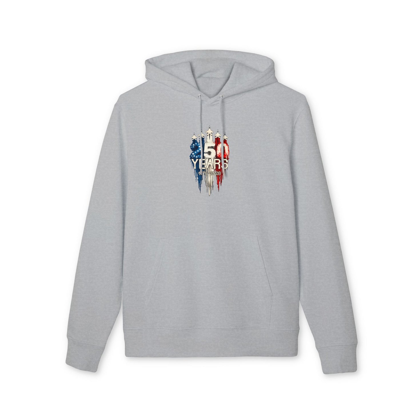 50 Years American Flag Anniversary Hoodie — Patriotic 4th of July Celebration Sweatshirt