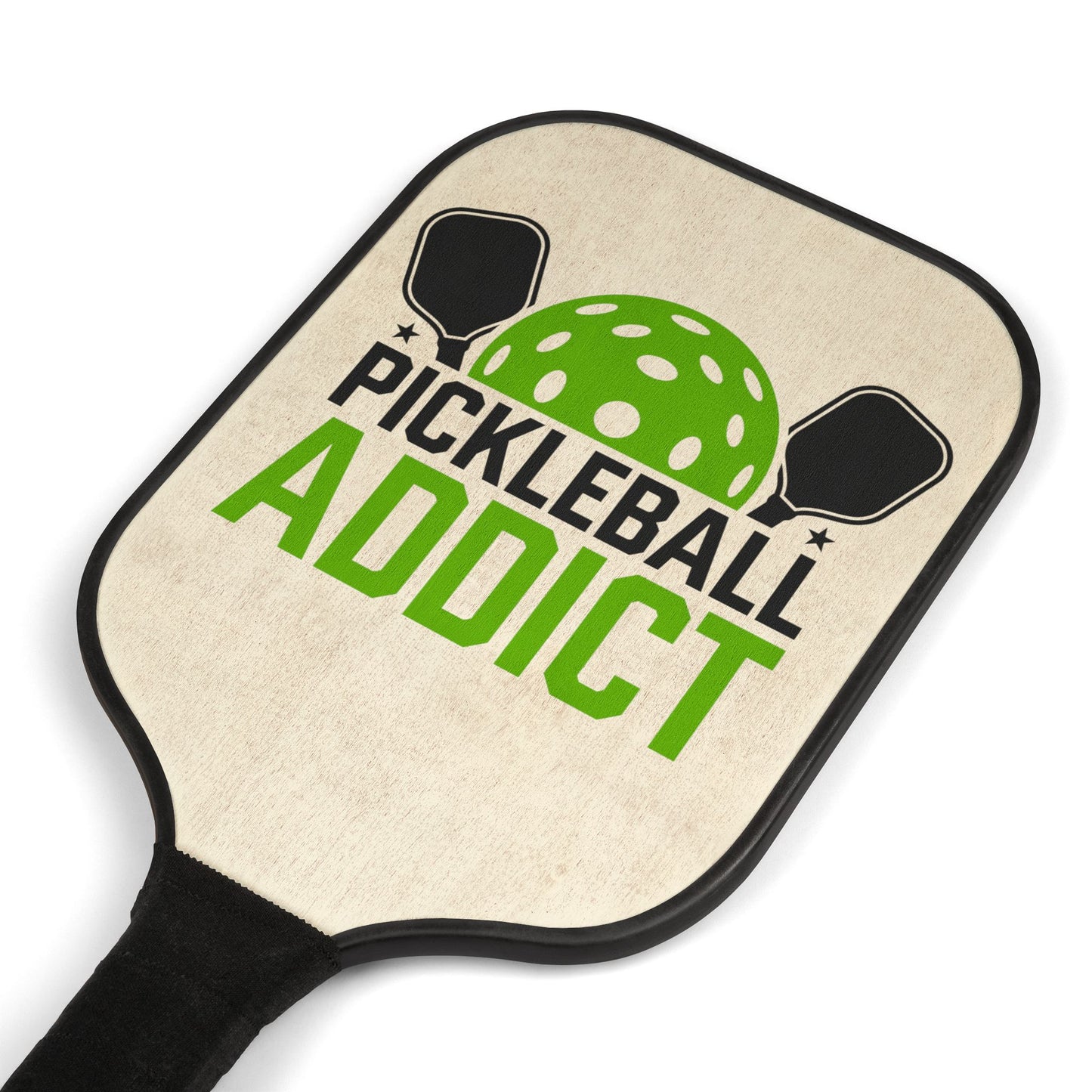 Pickleball Paddle Set — “Pickleball Addict” Mini Paddles with Balls