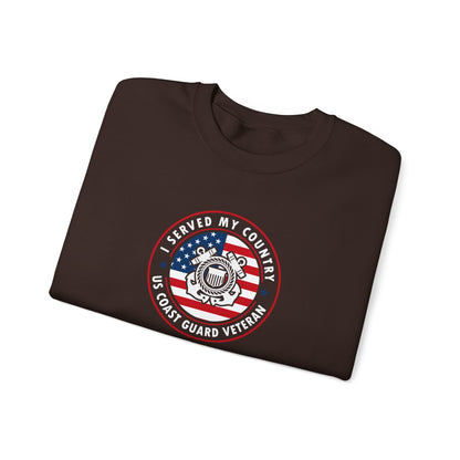 I Served My Country US Coast Guard Veteran Sweatshirt