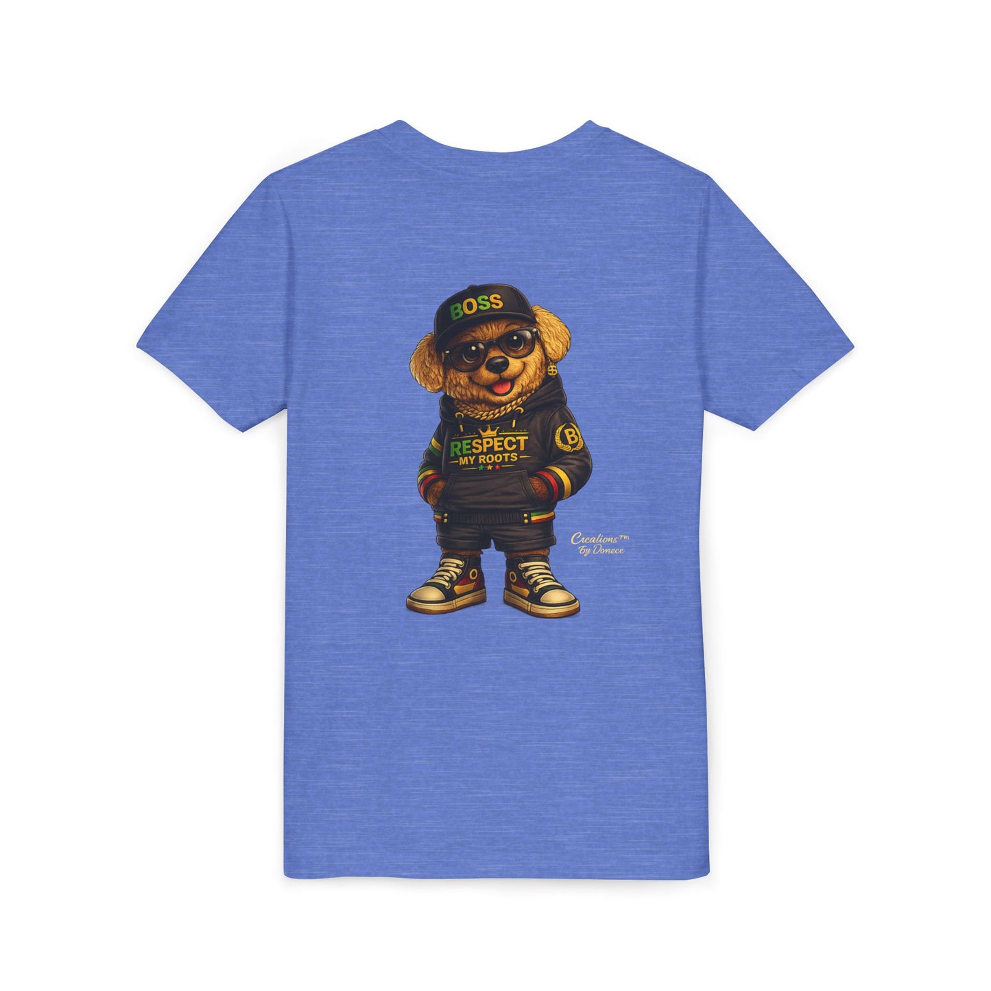 Kids Graphic Tee - 'Respect the Hustle' Teddy Bear Streetwear