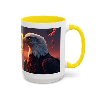250 Years 1776–2026 Eagle Coffee Mug — Patriotic Anniversary 250th USA Celebration