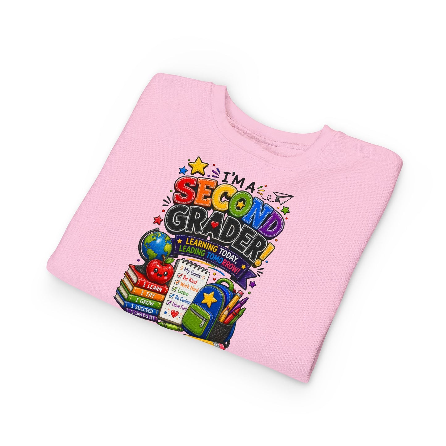 I'm a Second Grader Toddler Sweatshirt — Cute Back-to-School Kids Crewneck