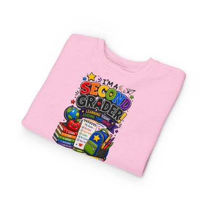 I'm a Second Grader Toddler Sweatshirt — Cute Back-to-School Kids Crewneck