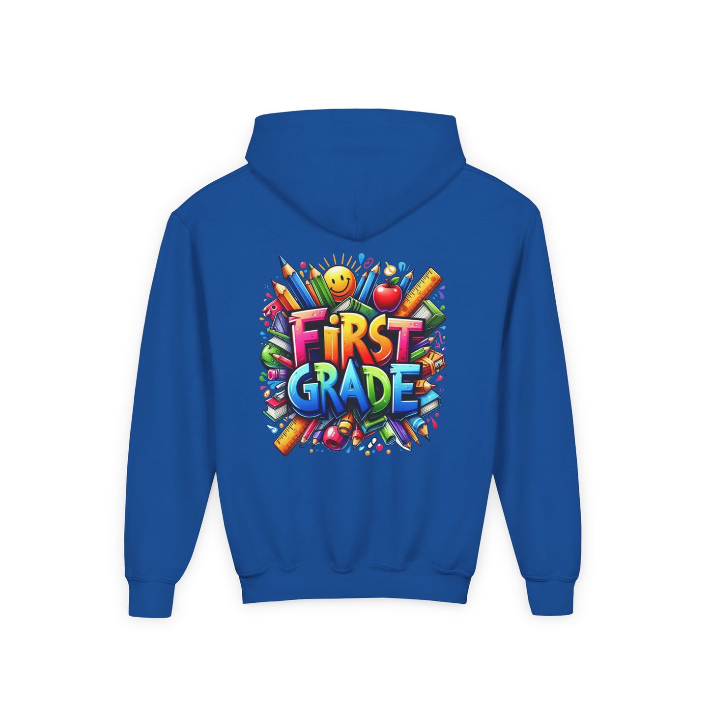 First Grade Kids Hoodie – Colorful Back-to-School Sweatshirt