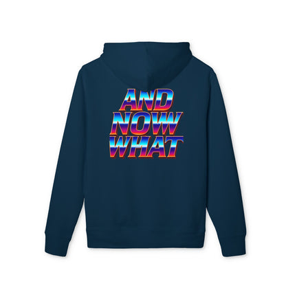 And Now What Hoodie — Retro Gradient Text Pullover