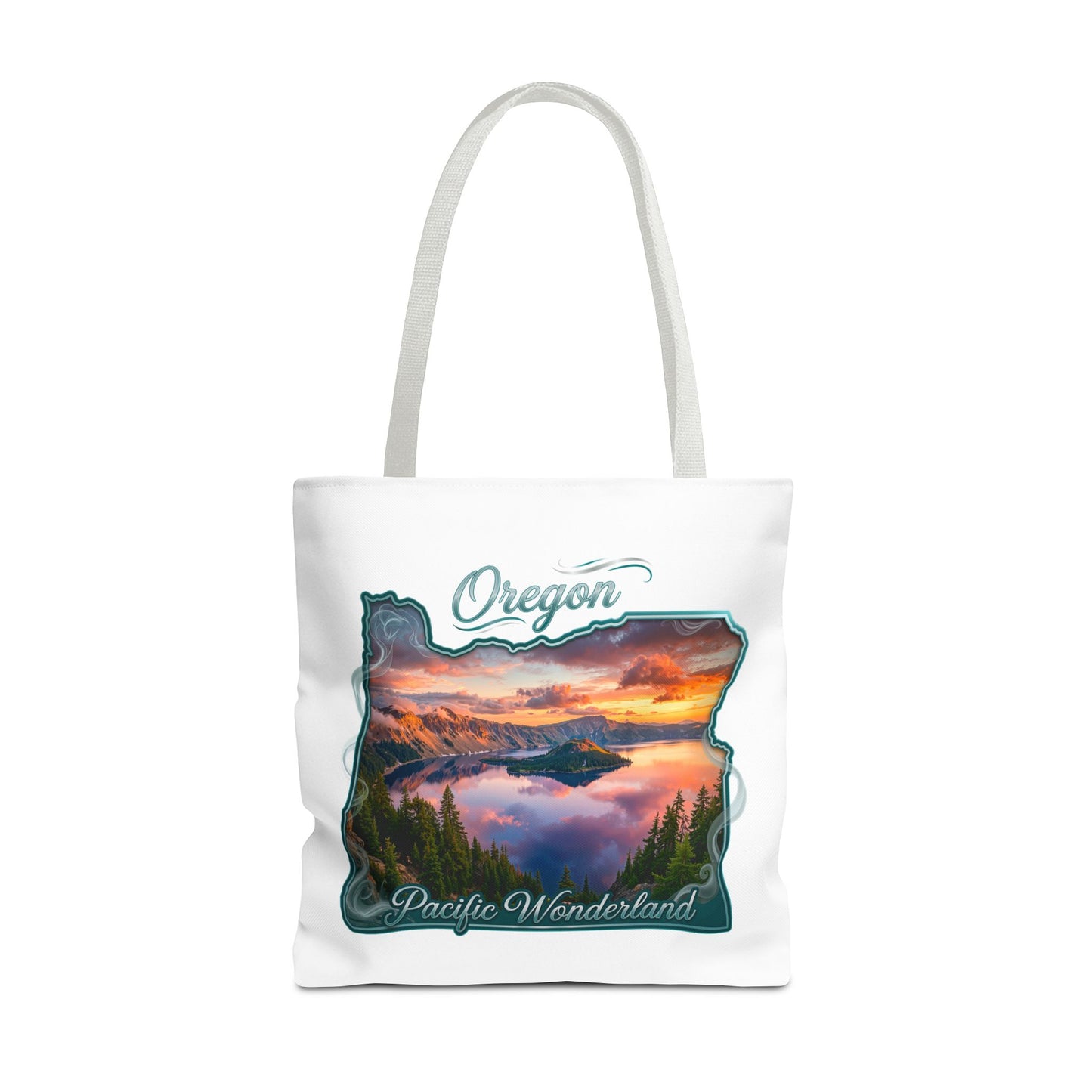 Oregon Scenic Tote Bag — 'Pacific Wonderland' Sunset Landscape Tote