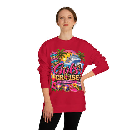 Girls Cruise Sweatshirt — Tropical Bachelorette/Group Vacation Crewneck