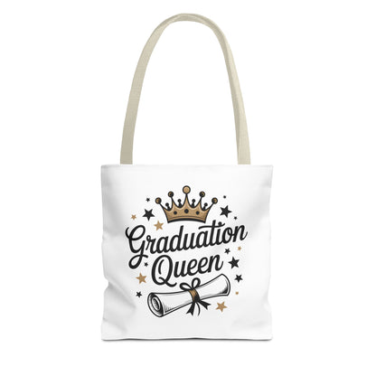 Graduation Queen Tote Bag – Crown & Diploma Commencement Gift