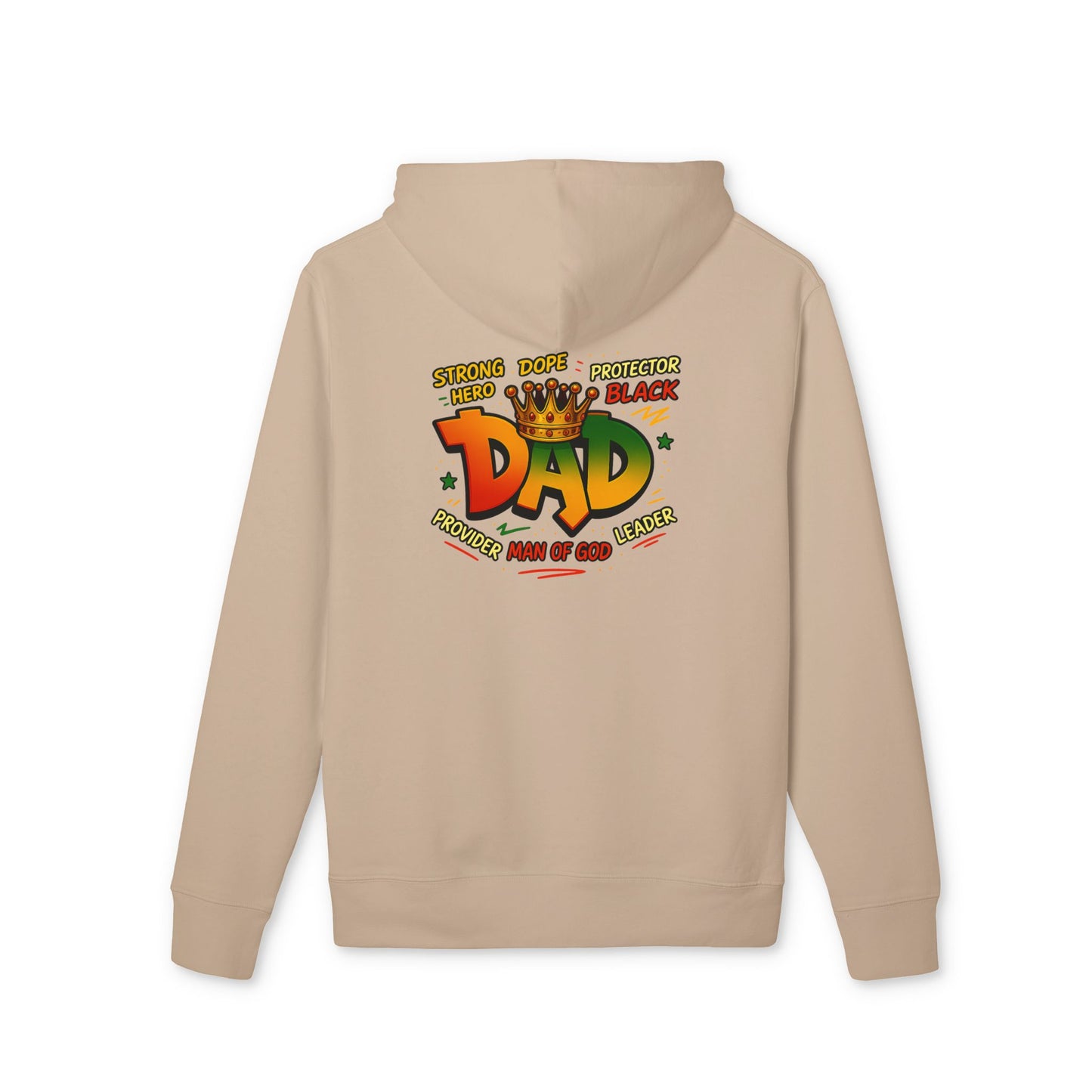 Dad Crown Hoodie — Proud Black Dad Graphic Pullover for Father’s Day