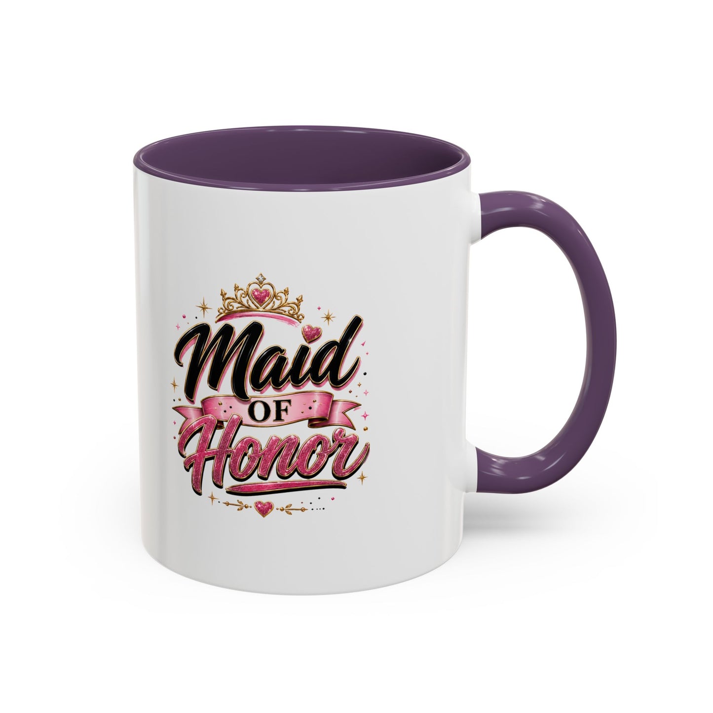 Maid of Honor Accent Coffee Mug — Bridal Party Gift (11/15oz)