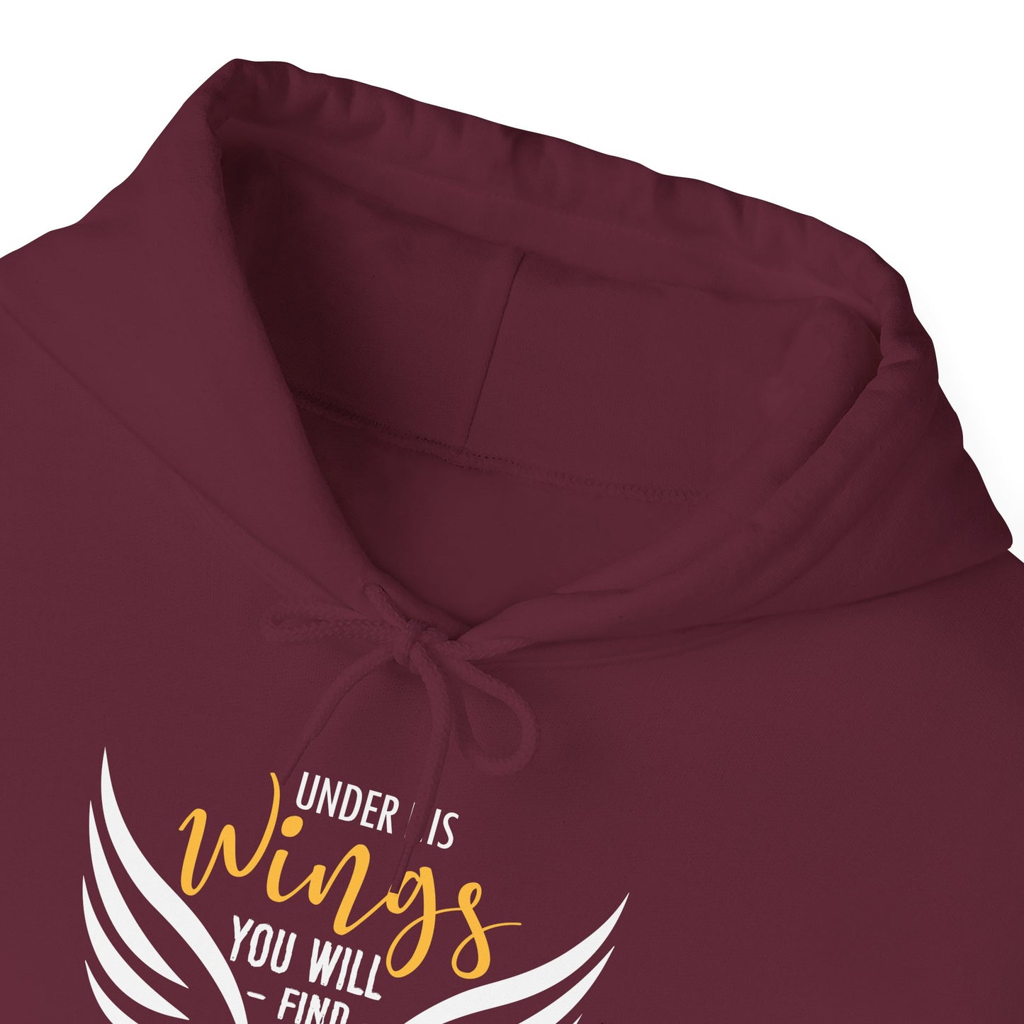 Under His Wings You Will -find Refuge Psalm 91:4 Hoodie