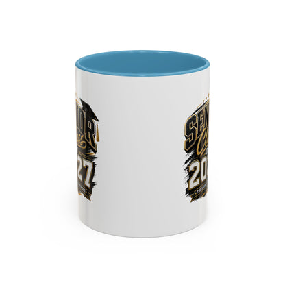 Senior Class of 2027 Accent Coffee Mug — Graduation Gift