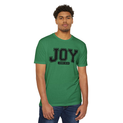 Joy T-Shirt – Christian Scripture John 16:22 College-Style Tee