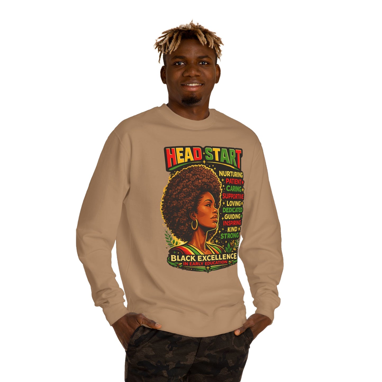 Head Start Black Excellence Sweatshirt — Afrocentric Empowerment Crewneck