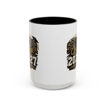 Senior Class of 2027 Accent Coffee Mug — Graduation Gift