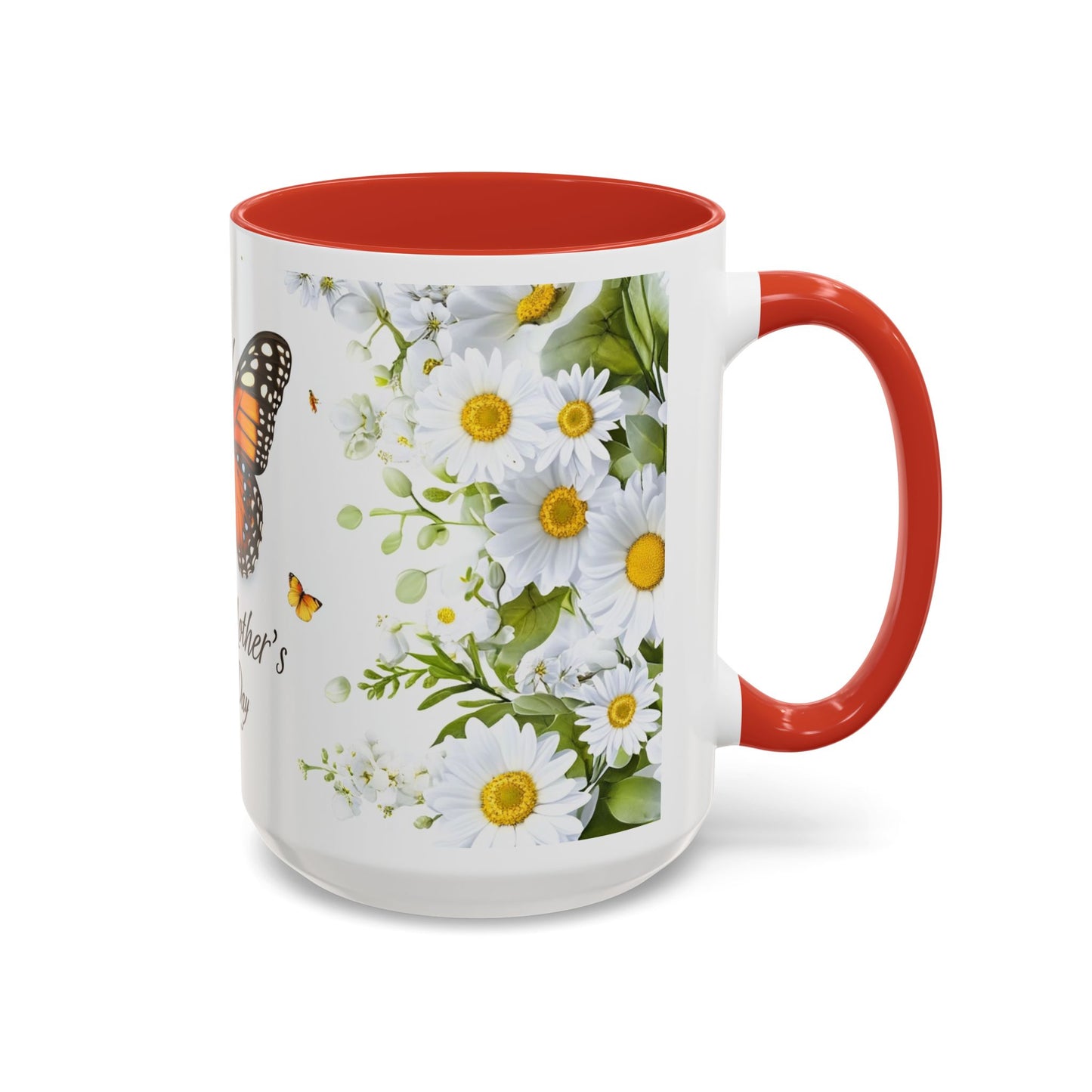 Mother's Day Butterfly Coffee Mug – 'Happy Mother's Day' Floral Accent Mug