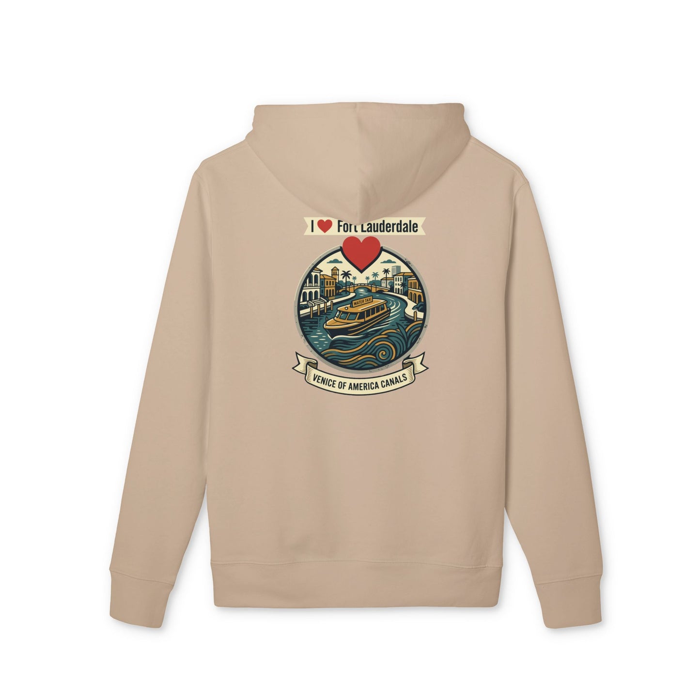 Fort Lauderdale Canal Hoodie — I  Fort Lauderdale Graphic Pullover