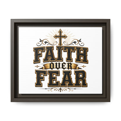 Faith Over Fear Framed Canvas Wall Art