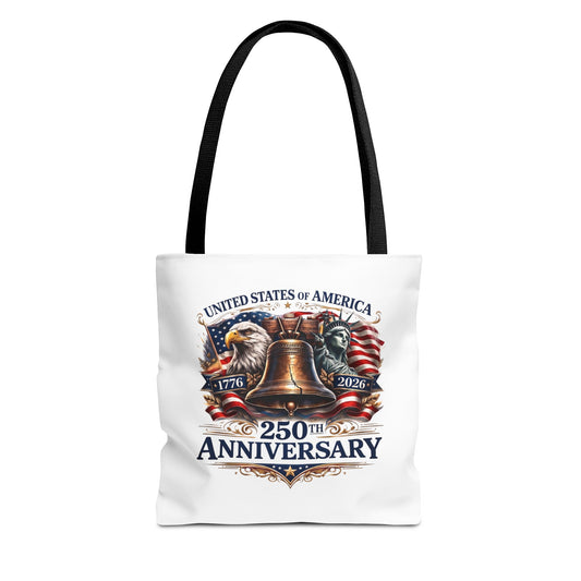 Anniversary Tote Bag — "United States of America 250th Anniversary" Liberty Bell Design