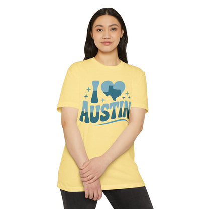 I Heart Austin Graphic T-Shirt — Retro Texas City Pride Tee