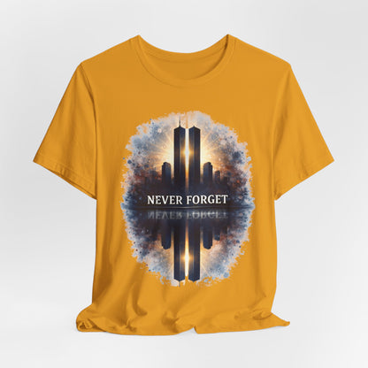 9/11 Never Forget Tee — World Trade Center Memorial Shirt