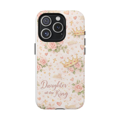 Daughter of the King Floral Phone Case — Tough Magnetic Protective Cover