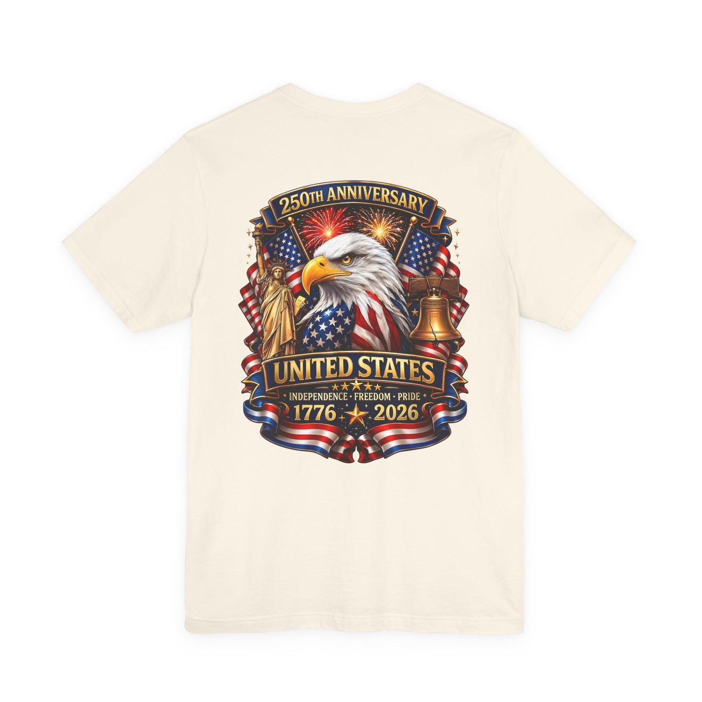 Independence 250th Eagle T-Shirt – United States 1776-2026 Centennial Graphic Tee