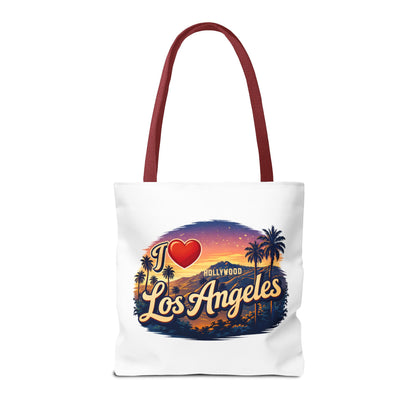 I  Los Angeles Tote Bag – Retro Sunset Hollywood Palm Tree Beach Souvenir