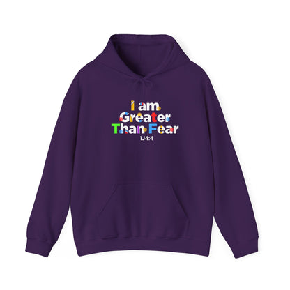 I Am Greater Than Fear Psalm 23:4  Hoodie