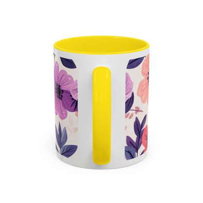Mother Peace Floral Coffee Mug — "A quiet light, a guiding hand..." Memorial Tribute Mug