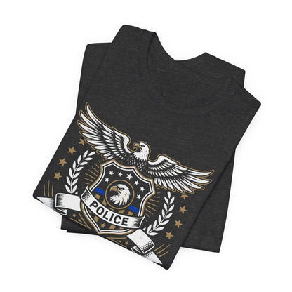 Police Honor Courage Service T-Shirt — Law Enforcement Tribute Tee
