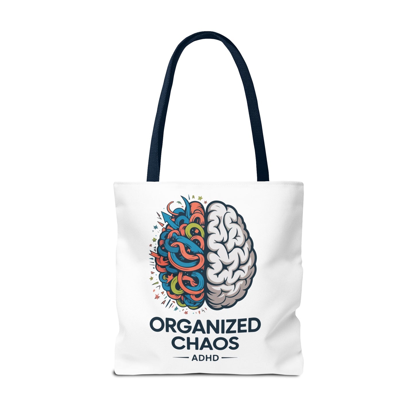 ADHD Tote Bag — "Organized Chaos" Brain Design