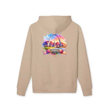 Missouri St. Louis Arch Hoodie — Colorful Sunset State Pride Pullover