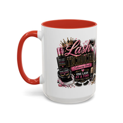 Lash Technician Coffee Mug — "Lash Technician: One Lash at a Time" Accent Mug