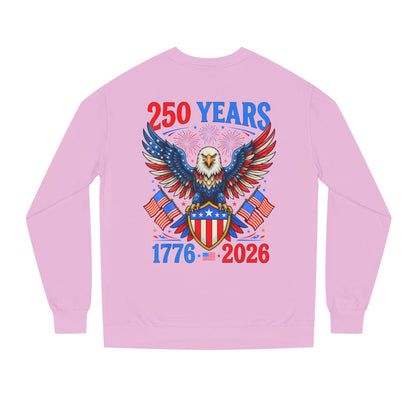 250 Years 1776–2026 Eagle Crewneck Sweatshirt — Patriotic 250th Anniversary