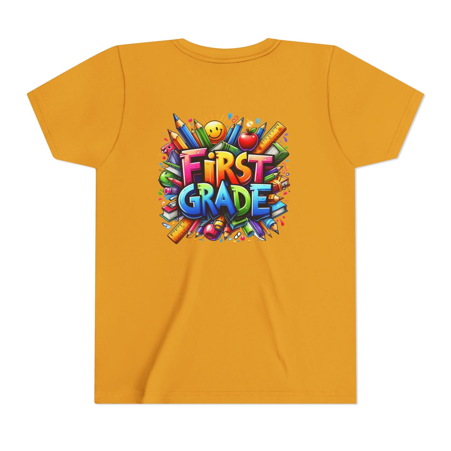First Grade Kids Tee — Colorful Back-to-School Shirt for Boys & Girls