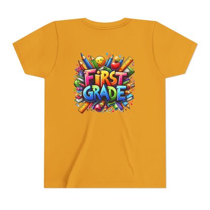 First Grade Kids Tee — Colorful Back-to-School Shirt for Boys & Girls