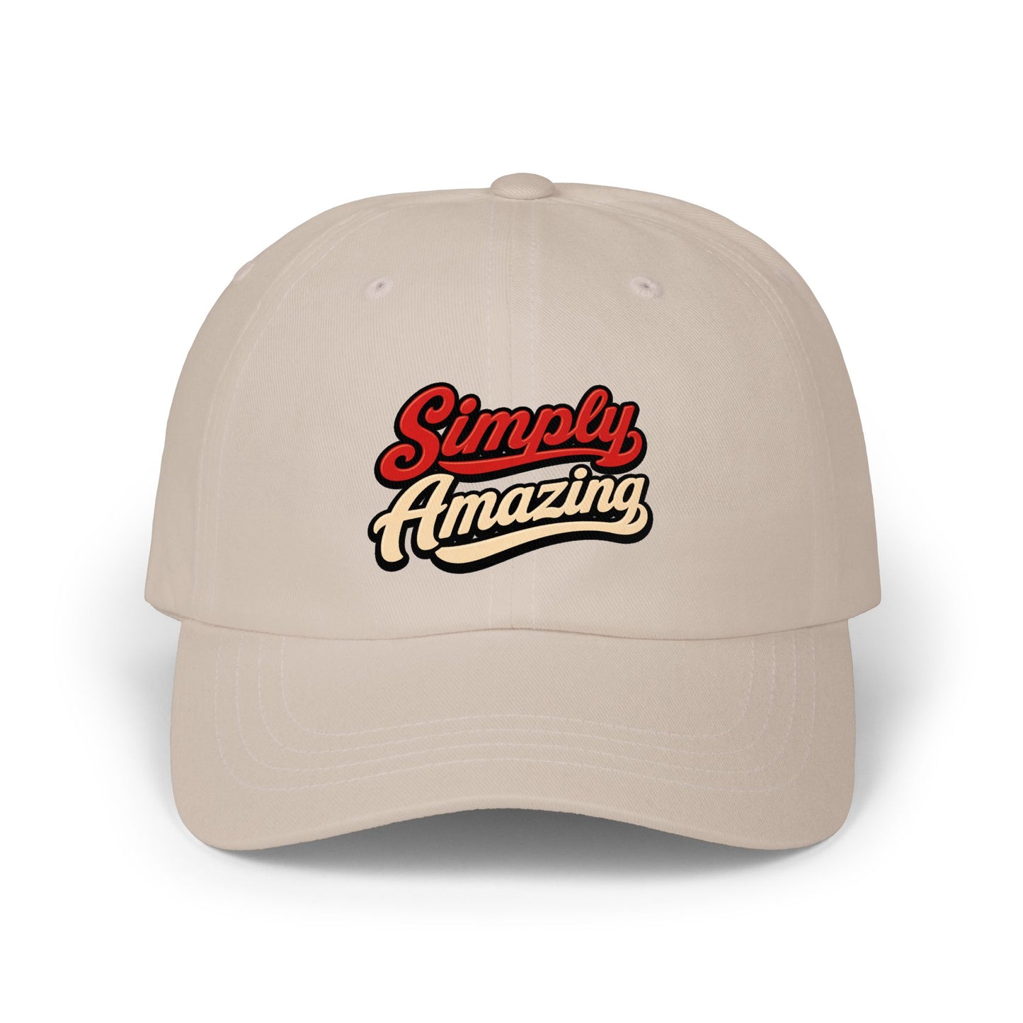 Classic Dad Cap — "Simply Amazing" Embroidered Dad Hat