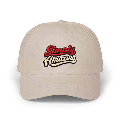 Classic Dad Cap — "Simply Amazing" Embroidered Dad Hat