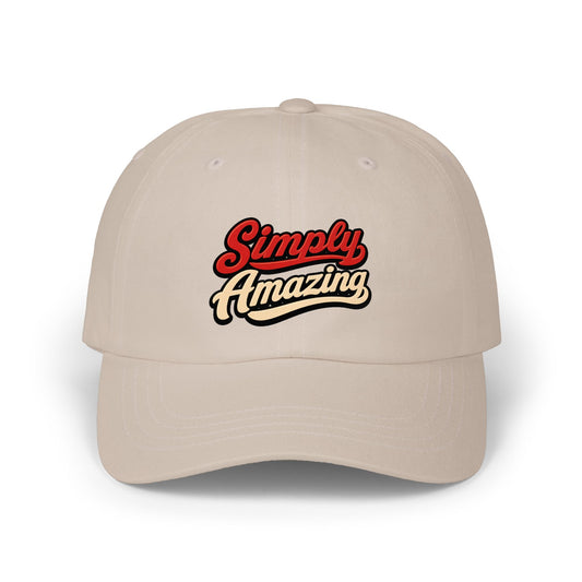 Classic Dad Cap — "Simply Amazing" Embroidered Dad Hat