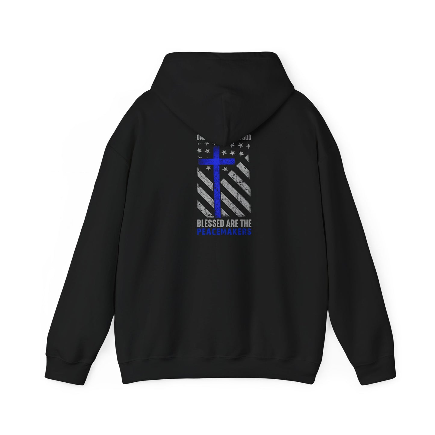 Blessed Are The Persecuted Hoodie — Christian Thin Blue Line Cross Sweatshirt