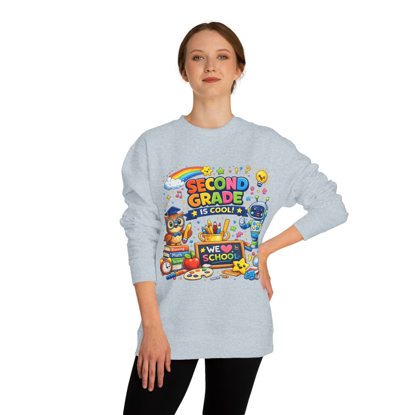 Second Grade Is Cool Sweatshirt – Cute School Kids Crewneck