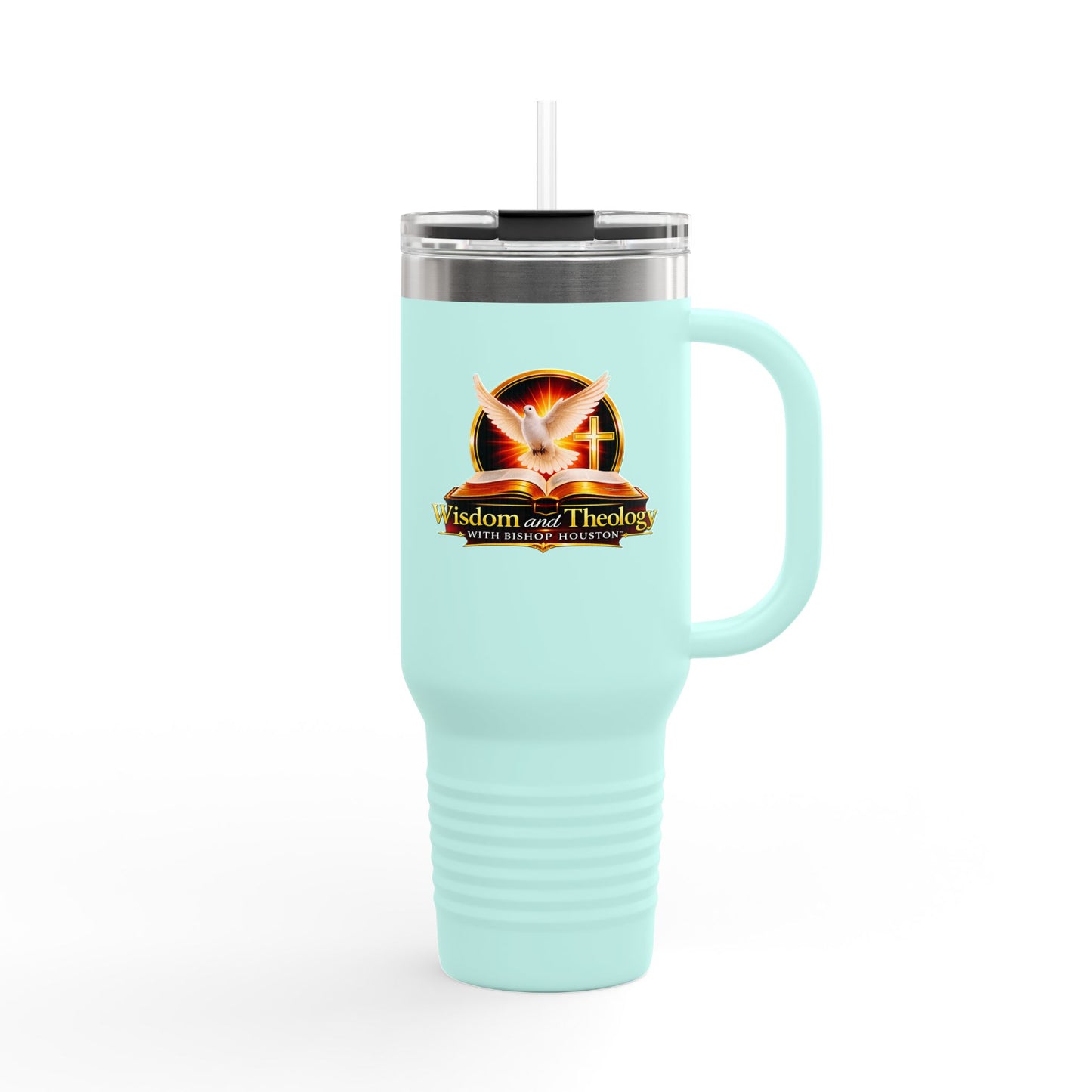 40oz Insulated Travel Mug – Wisdom & Theology Logo Stainless Steel Tumbler