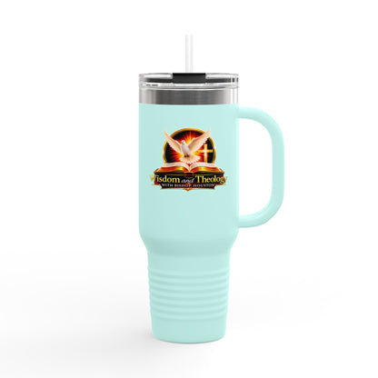 40oz Insulated Travel Mug – Wisdom & Theology Logo Stainless Steel Tumbler
